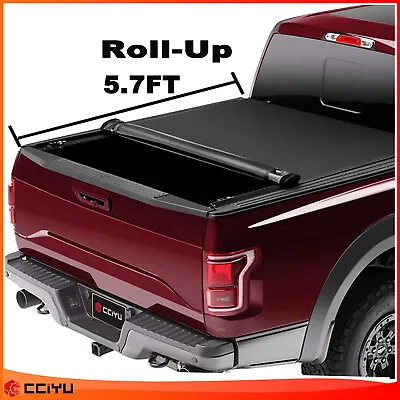 Tonneau Cover For 09-22 Dodge Ram 1500 2500 3500 5.7' Truck Bed Soft Top Roll-Up • $120.64