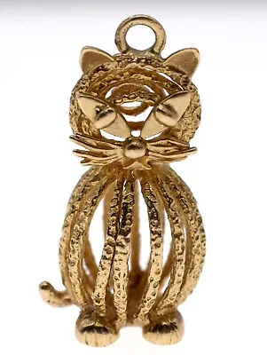 Charm Yellow Gold 9ct Cat 3.7 Grams Jewellery Gift [B] • £169.95