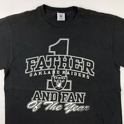 VTG Y2k Oakland Raiders Fan Father Dad T-Shirt Mens Large Parking Lot Boot • $36.88