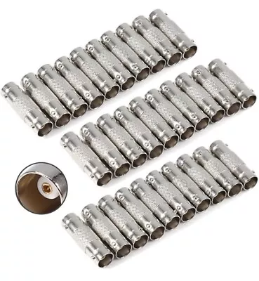 BNC Connector Pack 30Pcs BNC Female To Female Straight Coupler Adapter For CCTV • $10