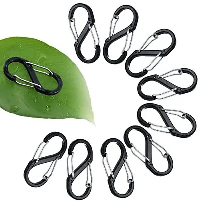 Mini Aluminum Spring Clips Small Snap Hooks Keychain For Fishing/Camping/Outdoor • $12.69