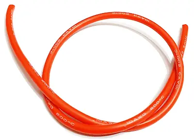 10AWG 10 AWG RC Flexible Insulated Silicone Battery Wire Cable 1m Red 1 Meter • £5.24