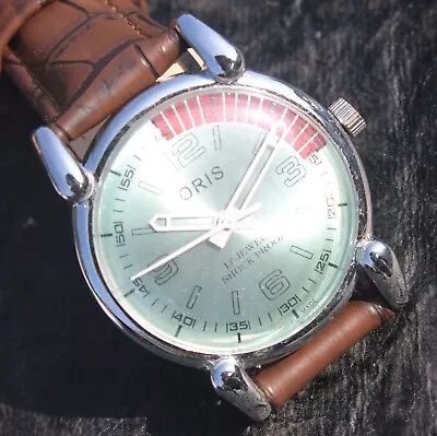 Antique Vintage Swiss FHF ST96 17 Jewels Hand Wind Men's Mechanical Wrist Watch • $4.25
