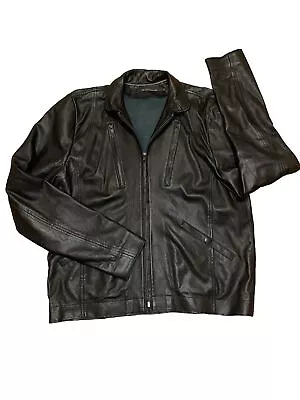 Lambskin Leather Moto Jacket For Men XL • $140