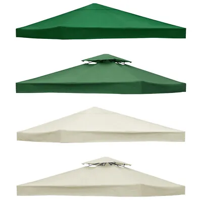 Garden Gazebo Top Cover 3x3M Canopy Replacement Pavilion Roof 1/2 Tier .I • $99.14