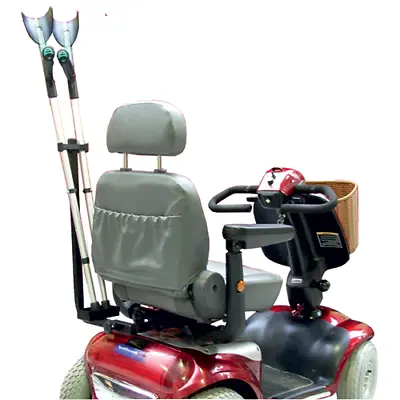 Mobility Scooter Crutch And Walking Stick Holder - Weatherproof & Universal Fit • £41.94