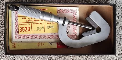 $159 • Buy STARRETT T483XRL-1 V-ANVIL MICROMETER,0.093-1 In,0.001 Res