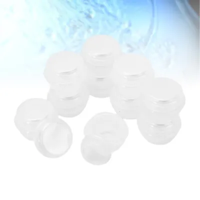  10 Pcs Travel Containers For Liquids Cosmetic Jar Cream Sample Pots • £5.78