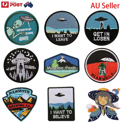 NEW AU STOCK Alien Theme Patch Embroidered Stitching Applique IRON ON Patches • $3.69