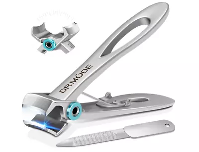 Nail Clipper For Men -DRMODE For Thick Nails With Wide Jaw Opening Ultra Sharp • $19.42