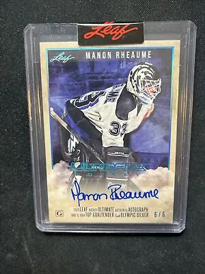 22-23 Leaf Ultimate Hockey Authentic Auto UHM-MR1 Manon Rheaume 6/6 • $12.50