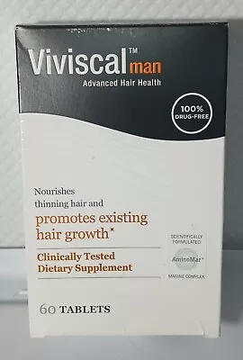 Viviscal Man Advanced Hair Health 60 Tablets EXP. 8/25 NEW IN BLISTER PACKS • $24.95