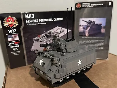 $230 • Buy Brickmania M113 Armored Personnel Carrier + M163 VADS- Vulcan Air Defense System