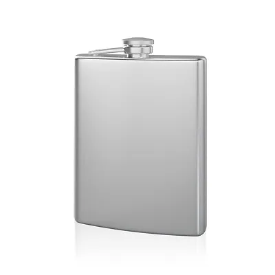 Small Flask 6oz Compact Hip Pocket Booze Smuggle Liquor Whiskey Stainless Steel • $9.79