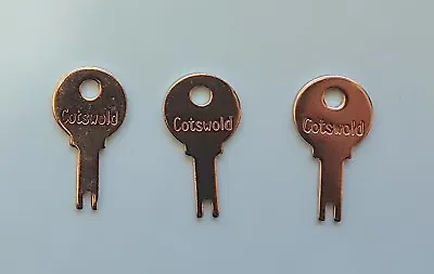 3 X Cotswold Cockspur PV300 AL50 Window Handle Key • £4.30