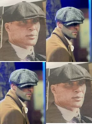 £5.95 • Buy Baker Boy Hat Cap Peaky Blinders Newsboy Herringbone Flat Cap 54cm - 60cm