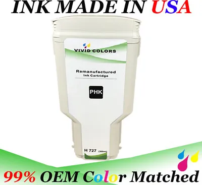 $78.99 • Buy Remanufactured Photo Black F9J79A HP727 Ink Cartridge For T2500 Printer 300ML