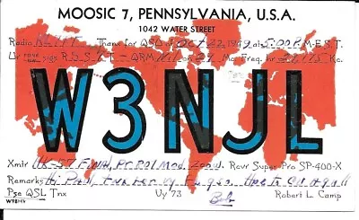 QSL 1949 Moosic PA   Radio Card • $5.52