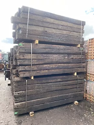 Reclaimed Oak Railway Sleepers Sale Price For January  Retaining • £26