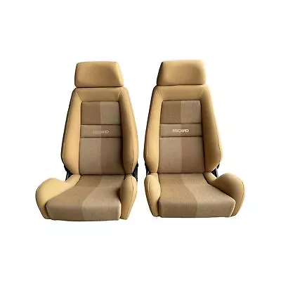 Genuine Recaro Seats LXB Monza Tan - Retrimmed (Pair) • $4190