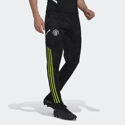 Adidas Manchester United Condivo 22 Training Pants Mens 3XL IB8986 Black NEW • $39.99