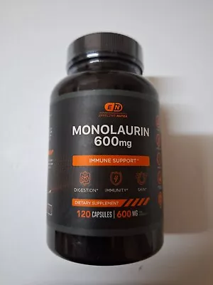 Effective Nutra Monolaurin 600mg Immune Support 120 Caps 04/2025 • $9