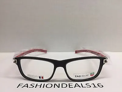 New Tag Heuer W/TAGS 7605 Track S Gray Red TH7605 004 56mm Optical Eyeglasses  • $199.99