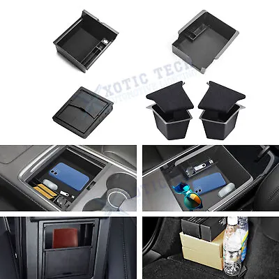 For Tesla Model Y 5-Seater Console Hidden Extra Storage+Rear Trunk Organizer Box • $64.97