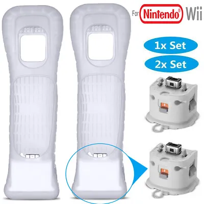 Motion Plus Adapter Sensor & Silicon Case For Nintendo Wii Remote Controller USA • $8.99