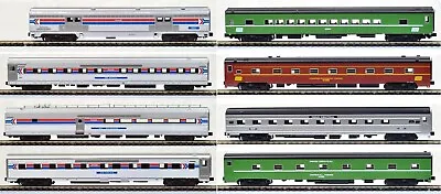 KATO 1061971 N Scale 8-Car Set Amtrak Rainbow Era Mixed Schemes Coaches 106-1971 • $211.95
