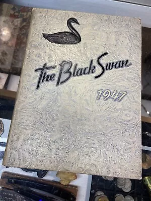 Vintage 1947 WILLIAM BYRD HIGH SCHOOL YEARBOOK THE BLACK SWAN VINTON VA • $19.33