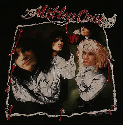 Motley Crue Vtg Vintage Dr Feelgood 1989 Large US Tour Shirt Lighty Worn NM Oop • $341.93