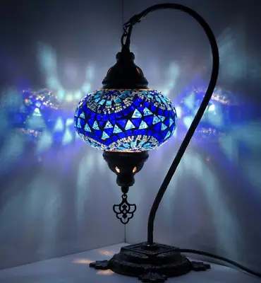 Moroccan Moon Table Lamp Arc Murano Crescent Desk Lights • $56