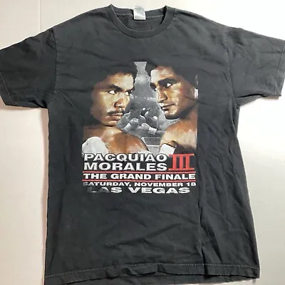 Manny Pacquiao Erik Morales III The Grand Finale 2006 T Shirt Large Double Sided • $29.99