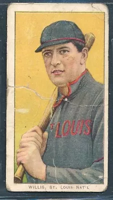 T206 SC 460 42 Op: VIC WILLIS  Batting St. Louis Cardinals  ~ Poor (torn) • $98.50