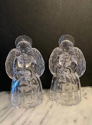 Mikasa Crystal Trumpeting Angel Candle Holder • $9.99