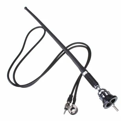 Rma305 Universal Car Radio Rubber Antenna Aerial Ariel Mast Wing Or Roof Mount • £7.39