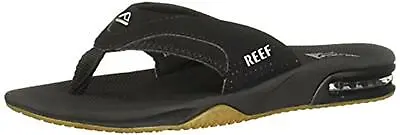 Reef Men's Fanning Flip Flop Sandals Black/Silver  Assorted Sizes  Colors  • $36.54