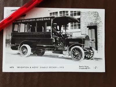 £1.99 • Buy Postcard Sussex Brighton & Hove Single Deck Bus Real Photo Pamlin Prints Croydon