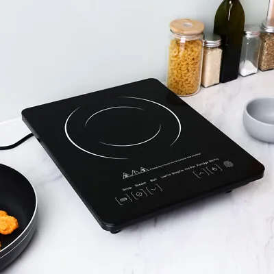 Portable 2200W Electric Induction Hob Single Cooker Hot Plate Hobs Cooking Stove • £27.99