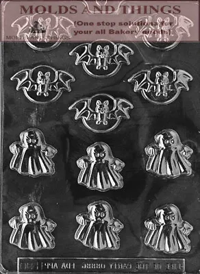 $4.20 • Buy Halloween Bat Chcolate Candy Mold Bat And Ghost Chcolate Candy Mold