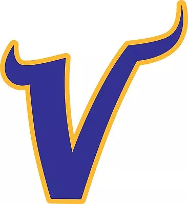 Minnesota Vikings V Logo Vinyl Decal / Sticker 10 Sizes!! Free Shipping!! • $8.99