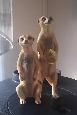 Leonardo Collection Twin  Meerkats Figurines • $12