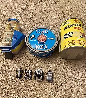 Micro Machines Vintage Playset Bundle Oil Can/Carwash/car Wax & Cars • £24