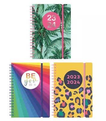 £5.75 • Buy 2023-2024 A5 Day A Page Academic Diary Flexi Cover Spiral Bound Student Planner