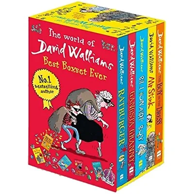 The World Of David Walliams Best Boxset Ever 5 Books Collection Set NEW • £14.49