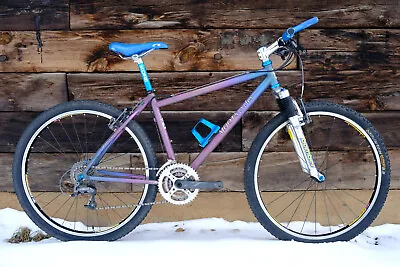 Early Moots Rigormootis Anodized 17  Mountain Bike Hardtail Titanium Vintage MTB • $3399.99