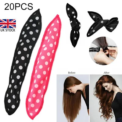 20Pcs Soft Sleeping Hair Rollers No Heat Hair Foam Magic Hair Curlers Benders • £11.99