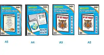 Quality Presentation Display Book Portfolio Folder In A5 A4 A3 A2 • £6.98
