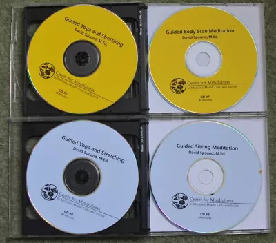 Guided Meditation~CD~Mindfulness~Spound~lot 4 Set~Yoga~Stretching~Sitting~UMass • $9.99